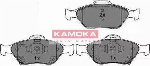 Kamoka JQ101137 - Kit de plaquettes de frein, frein à disque cwaw.fr