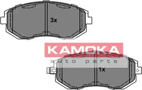 Kamoka JQ101126 - Kit de plaquettes de frein, frein à disque cwaw.fr