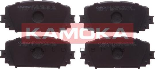 Kamoka JQ101173 - Kit de plaquettes de frein, frein à disque cwaw.fr