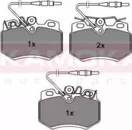 Kamoka JQ101868 - Kit de plaquettes de frein, frein à disque cwaw.fr