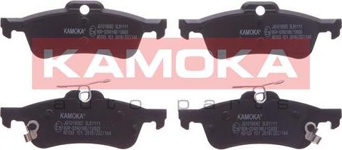 Kamoka JQ1018082 - Kit de plaquettes de frein, frein à disque cwaw.fr