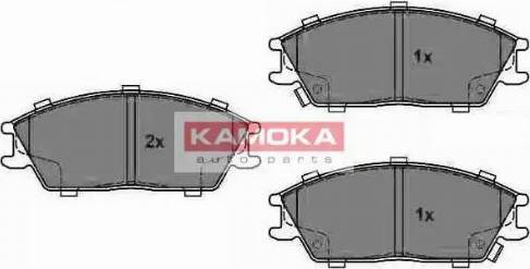 Kamoka JQ1018152 - Kit de plaquettes de frein, frein à disque cwaw.fr