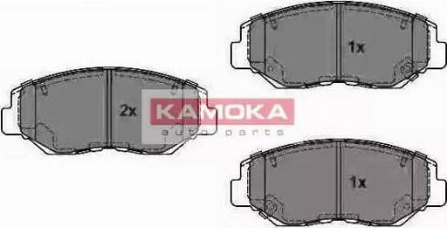 Kamoka JQ1018296 - Kit de plaquettes de frein, frein à disque cwaw.fr