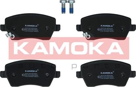 Kamoka JQ101344 - Kit de plaquettes de frein, frein à disque cwaw.fr