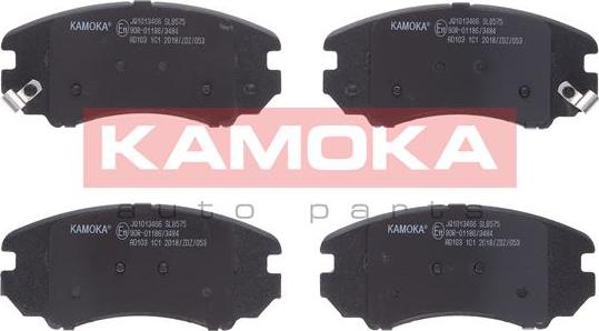 Kamoka JQ1013466 - Kit de plaquettes de frein, frein à disque cwaw.fr