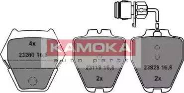 Kamoka JQ1013420 - Kit de plaquettes de frein, frein à disque cwaw.fr