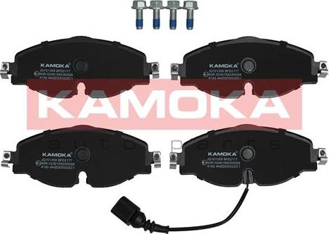 Kamoka JQ101359 - Kit de plaquettes de frein, frein à disque cwaw.fr