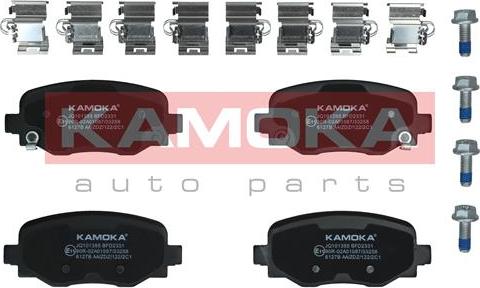 Kamoka JQ101355 - Kit de plaquettes de frein, frein à disque cwaw.fr