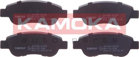 Kamoka JQ1013580 - Kit de plaquettes de frein, frein à disque cwaw.fr