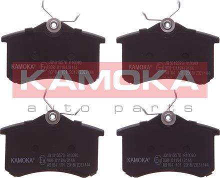 Kamoka JQ1013576 - Kit de plaquettes de frein, frein à disque cwaw.fr