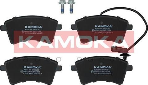 Kamoka JQ101366 - Kit de plaquettes de frein, frein à disque cwaw.fr