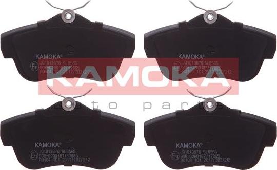 Kamoka JQ1013676 - Kit de plaquettes de frein, frein à disque cwaw.fr