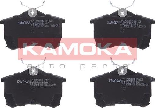 Kamoka JQ1013012 - Kit de plaquettes de frein, frein à disque cwaw.fr