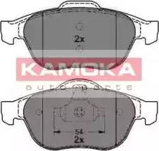 Kamoka JQ1013082 - Kit de plaquettes de frein, frein à disque cwaw.fr