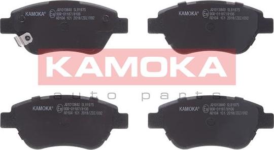 Kamoka JQ1013840 - Kit de plaquettes de frein, frein à disque cwaw.fr