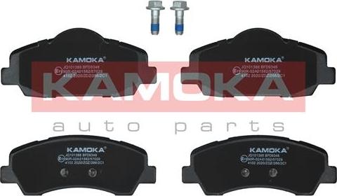 Kamoka JQ101386 - Kit de plaquettes de frein, frein à disque cwaw.fr