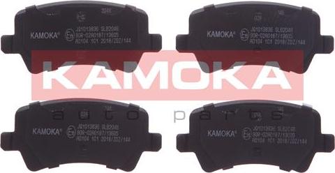 Kamoka JQ1013836 - Kit de plaquettes de frein, frein à disque cwaw.fr