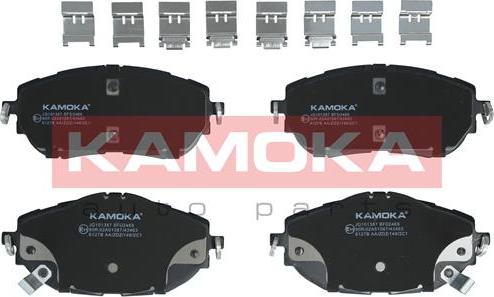 Kamoka JQ101387 - Kit de plaquettes de frein, frein à disque cwaw.fr