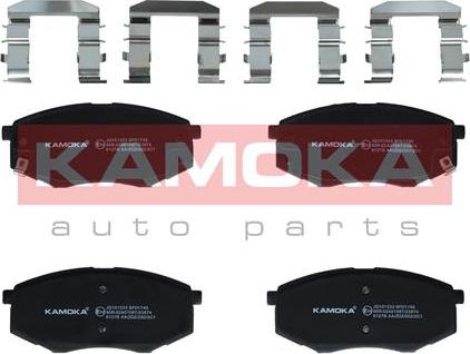 Kamoka JQ101333 - Kit de plaquettes de frein, frein à disque cwaw.fr