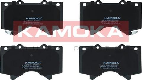 Kamoka JQ101324 - Kit de plaquettes de frein, frein à disque cwaw.fr