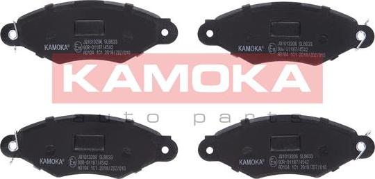 Kamoka JQ1013206 - Kit de plaquettes de frein, frein à disque cwaw.fr