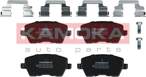 Kamoka JQ101320 - Kit de plaquettes de frein, frein à disque cwaw.fr