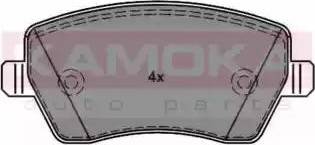 Kamoka JQ1013234 - Kit de plaquettes de frein, frein à disque cwaw.fr