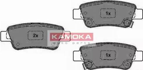 Kamoka JQ1013764 - Kit de plaquettes de frein, frein à disque cwaw.fr