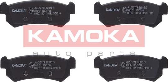 Kamoka JQ1013778 - Kit de plaquettes de frein, frein à disque cwaw.fr