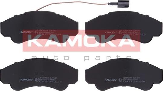 Kamoka JQ1012958 - Kit de plaquettes de frein, frein à disque cwaw.fr