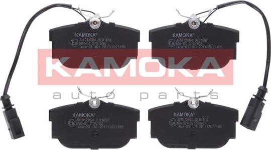 Kamoka JQ1012964 - Kit de plaquettes de frein, frein à disque cwaw.fr