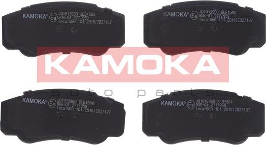 Kamoka JQ1012960 - Kit de plaquettes de frein, frein à disque cwaw.fr