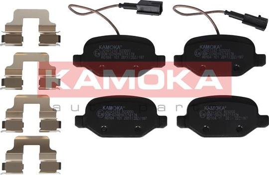 Kamoka JQ101242 - Kit de plaquettes de frein, frein à disque cwaw.fr