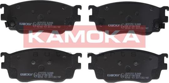 Kamoka JQ101253 - Kit de plaquettes de frein, frein à disque cwaw.fr