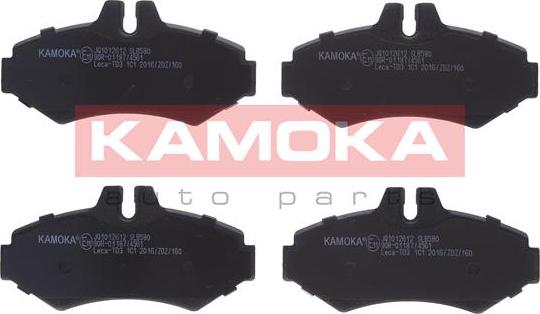 Kamoka JQ1012612 - Kit de plaquettes de frein, frein à disque cwaw.fr