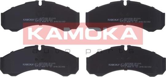 Kamoka JQ1012630 - Kit de plaquettes de frein, frein à disque cwaw.fr