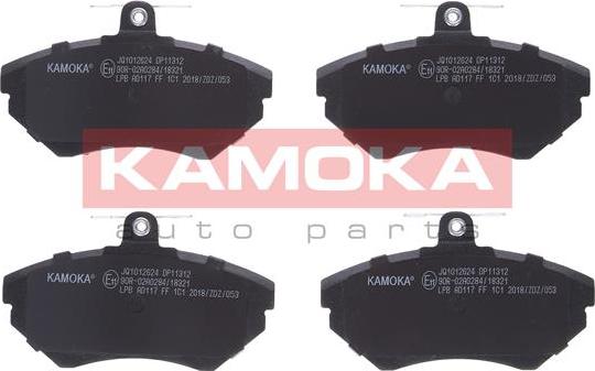 Kamoka JQ1012624 - Kit de plaquettes de frein, frein à disque cwaw.fr