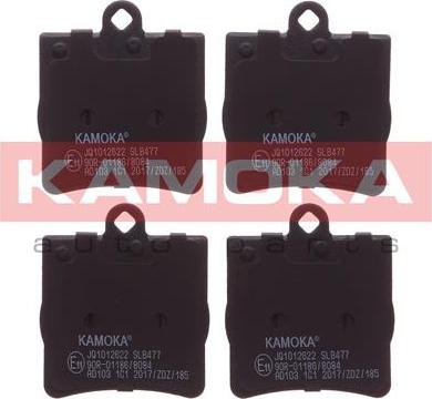 Kamoka JQ1012622 - Kit de plaquettes de frein, frein à disque cwaw.fr