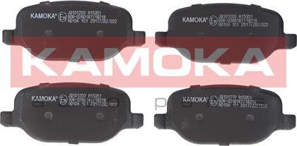 Kamoka JQ101203 - Kit de plaquettes de frein, frein à disque cwaw.fr