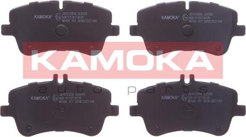 Kamoka JQ1012858 - Kit de plaquettes de frein, frein à disque cwaw.fr