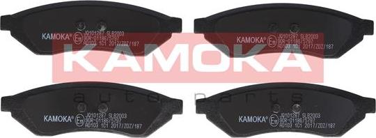 Kamoka JQ101287 - Kit de plaquettes de frein, frein à disque cwaw.fr