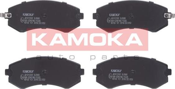 Kamoka JQ1012332 - Kit de plaquettes de frein, frein à disque cwaw.fr