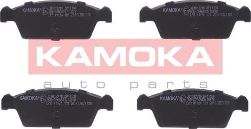 Kamoka JQ1012216 - Kit de plaquettes de frein, frein à disque cwaw.fr