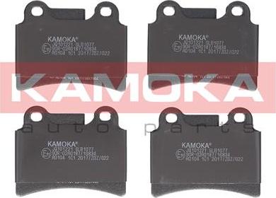 Kamoka JQ101221 - Kit de plaquettes de frein, frein à disque cwaw.fr