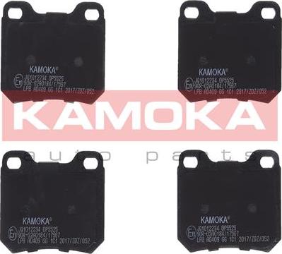 Kamoka JQ1012234 - Kit de plaquettes de frein, frein à disque cwaw.fr