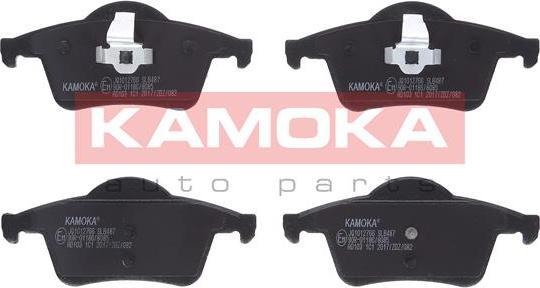 Kamoka JQ1012766 - Kit de plaquettes de frein, frein à disque cwaw.fr