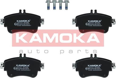 Kamoka JQ101277 - Kit de plaquettes de frein, frein à disque cwaw.fr