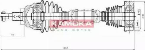 Kamoka VW1138927 - Arbre de transmission cwaw.fr