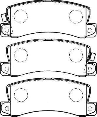 Kavo Parts BP-9094 - Kit de plaquettes de frein, frein à disque cwaw.fr