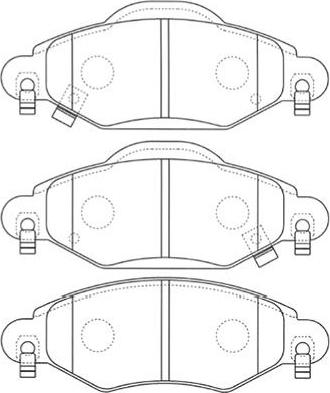 Kavo Parts BP-9096 - Kit de plaquettes de frein, frein à disque cwaw.fr